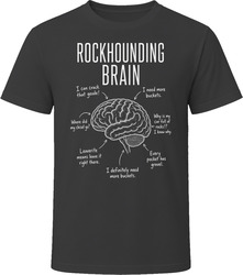 Rockhounding Brain Funny Rockhound T Shirt Rockhounding Brain Funny Rockhound T Shirt
