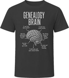 Genealogy Brain Funny Family Tree Researcher T Shirt Genealogy Brain Funny Family Tree Researcher T Shirt