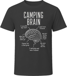 Camping Brain Funny Camper T Shirt Camping Brain Funny Camper T Shirt