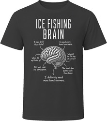 Ice Fishing Brain Funny Ice Angler T Shirt Ice Fishing Brain Funny Ice Angler T Shirt