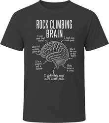 Rock Climbing Brain Funny Climber T Shirt Rock Climbing Brain Funny Climber T Shirt