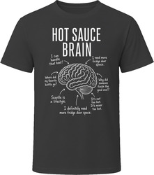 Hot Sauce Brain Funny Hot Sauce Lover T Shirt Hot Sauce Brain Funny Hot Sauce Lover T Shirt