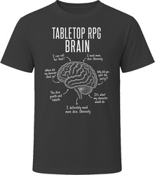 Tabletop RPG Brain Funny RPG Player T Shirt Tabletop RPG Brain Funny RPG Player T Shirt