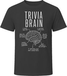 Trivia Brain Funny Trivia Night T Shirt Trivia Brain Funny Trivia Night T Shirt