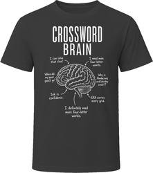 Crossword Brain Funny Crossword Puzzle T Shirt Crossword Brain Funny Crossword Puzzle T Shirt