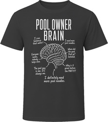 Pool Owner Brain Funny Pool Owner T Shirt Pool Owner Brain Funny Pool Owner T Shirt