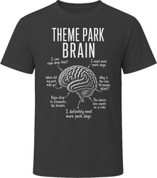 Theme Park Brain Funny Theme Park Fan T Shirt Theme Park Brain Funny Theme Park Fan T Shirt