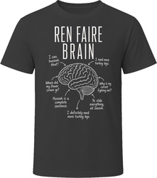 Ren Faire Brain Funny Renaissance Festival T Shirt Ren Faire Brain Funny Renaissance Festival T Shirt