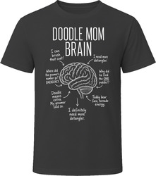 Doodle Mom Brain Funny Doodle Dog Mom T Shirt
