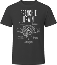 Frenchie Brain Funny French Bulldog Owner T Shirt