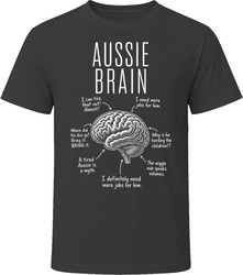 Aussie Brain Funny Australian Shepherd Owner T Shirt