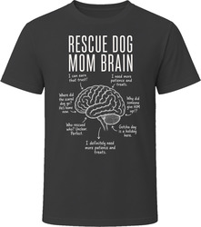 Rescue Dog Mom Brain Funny Rescue Dog T Shirt