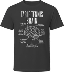 Table Tennis Brain Funny Ping Pong Player T Shirt