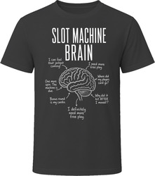 Slot Machine Brain Funny Casino Slots T Shirt
