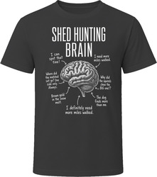 Shed Hunting Brain Funny Shed Hunter T Shirt