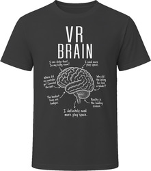 VR Brain Funny Virtual Reality Gamer T Shirt