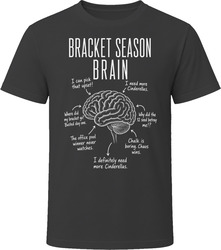 Bracket Season Brain Funny Bracket Pool T Shirt