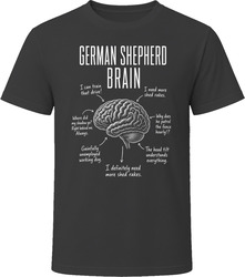 German Shepherd Brain Funny GSD Owner T Shirt German Shepherd Brain Funny GSD Owner T Shirt