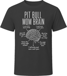 Pit Bull Mom Brain Funny Pittie Mom T Shirt Pit Bull Mom Brain Funny Pittie Mom T Shirt