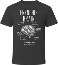 Frenchie Brain Funny French Bulldog Owner T Shirt Frenchie Brain Funny French Bulldog Owner T Shirt