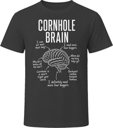 Cornhole Brain Funny Cornhole Player T Shirt Cornhole Brain Funny Cornhole Player T Shirt