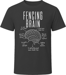 Fencing Brain Funny Fencer T Shirt Fencing Brain Funny Fencer T Shirt