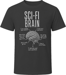Sci-Fi Brain Funny Science Fiction Fan T Shirt Sci-Fi Brain Funny Science Fiction Fan T Shirt