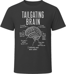 Tailgating Brain Funny Tailgater T Shirt Tailgating Brain Funny Tailgater T Shirt