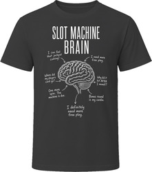 Slot Machine Brain Funny Casino Slots T Shirt Slot Machine Brain Funny Casino Slots T Shirt