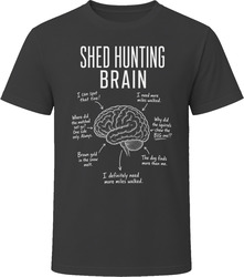 Shed Hunting Brain Funny Shed Hunter T Shirt Shed Hunting Brain Funny Shed Hunter T Shirt
