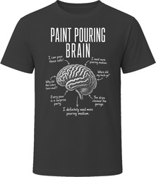 Paint Pouring Brain Funny Acrylic Pour Artist T Shirt Paint Pouring Brain Funny Acrylic Pour Artist T Shirt