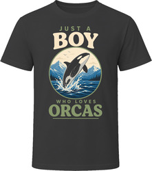 Just a Boy Who Loves Orcas T-Shirt Just a Boy Who Loves Orcas T-Shirt