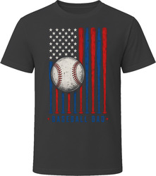 Baseball Dad American Flag Bats T-Shirt Baseball Dad American Flag Bats T-Shirt
