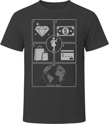 Material World Girl 90s Hip Hop Pop Music Pictogram Song Lyrics T Shirt Material World Girl 90s Hip Hop Pop Music Pictogram Song Lyrics T Shirt