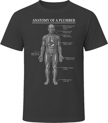Anatomy of a Plumber Funny Plumbing T Shirt Anatomy of a Plumber Funny Plumbing T Shirt