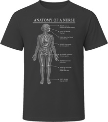 Anatomy of a Nurse Funny Nurse T Shirt Anatomy of a Nurse Funny Nurse T Shirt
