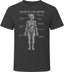 Anatomy of a Dog Groomer Funny Dog Groomer T Shirt Anatomy of a Dog Groomer Funny Dog Groomer T Shirt