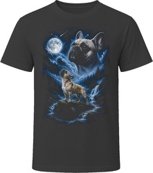 French Bulldog Howling at the Moon T-Shirt
