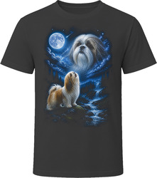 Shih Tzu Howling at the Moon T-Shirt