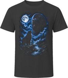 Newfoundland Howling at the Moon T-Shirt