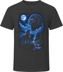 Portuguese Water Dog Howling at the Moon T-Shirt