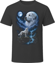 Great Pyrenees Howling at the Moon T-Shirt