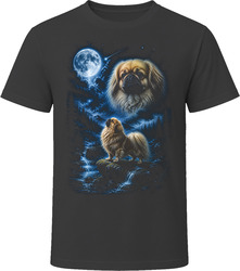 Pekingese Howling at the Moon T-Shirt