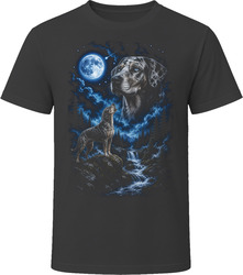 Catahoula Leopard Dog Howling at the Moon T-Shirt Catahoula Leopard Dog Howling at the Moon T-Shirt