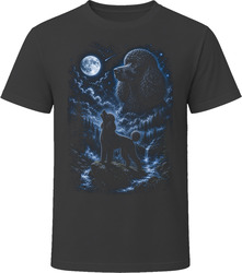 Standard Poodle Howling at the Moon T-Shirt Standard Poodle Howling at the Moon T-Shirt