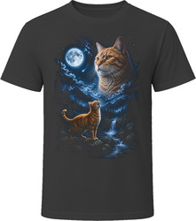 Orange Tabby Cat Howling at the Moon T-Shirt Orange Tabby Cat Howling at the Moon T-Shirt