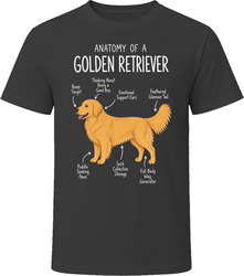 Anatomy of a Golden Retriever Funny Golden Retriever Dog Lover Gift T-Shirt Anatomy of a Golden Retriever Funny Golden Retriever Dog Lover Gift T-Shirt