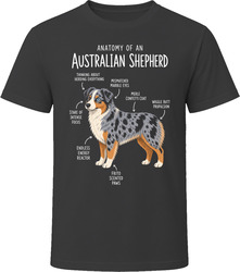 Anatomy of an Australian Shepherd Funny Australian Shepherd Dog Lover Gift T-Shirt Anatomy of an Australian Shepherd Funny Australian Shepherd Dog Lover Gift T-Shirt