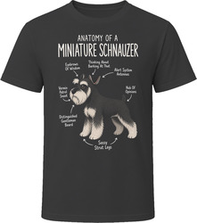 Anatomy of a Miniature Schnauzer Funny Miniature Schnauzer Dog Lover Gift T-Shirt Anatomy of a Miniature Schnauzer Funny Miniature Schnauzer Dog Lover Gift T-Shirt