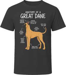 Anatomy of a Great Dane Funny Great Dane Dog Lover Gift T-Shirt Anatomy of a Great Dane Funny Great Dane Dog Lover Gift T-Shirt